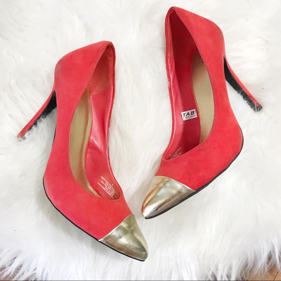 Shoes - Orange Red Heels